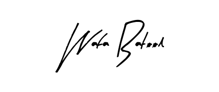 Make a short Wafa Batool signature style. Manage your documents anywhere anytime using Arty Signature. Create and add eSignatures, submit forms, share and send files easily. Wafa Batool signature style 8 images and pictures png