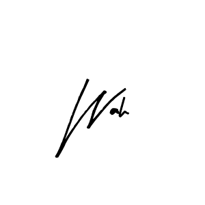 You should practise on your own different ways (Arty Signature) to write your name (Wah) in signature. don't let someone else do it for you. Wah signature style 8 images and pictures png