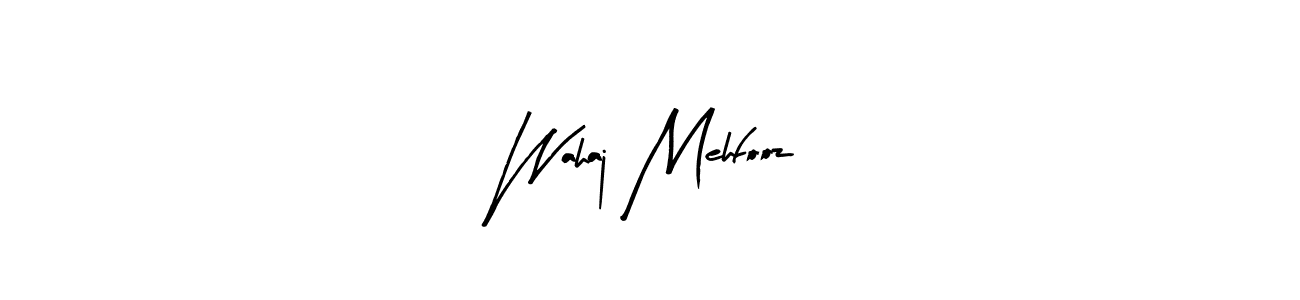 Best and Professional Signature Style for Wahaj Mehfooz. Arty Signature Best Signature Style Collection. Wahaj Mehfooz signature style 8 images and pictures png