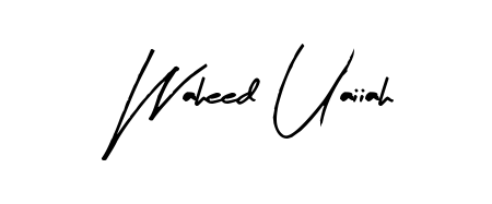 Transform the name Waheed Uaiiah into a signature masterpiece using Arty Signature font. Ideal for photographers, artists, and creators looking for watermarks. Waheed Uaiiah signature style 8 images and pictures png