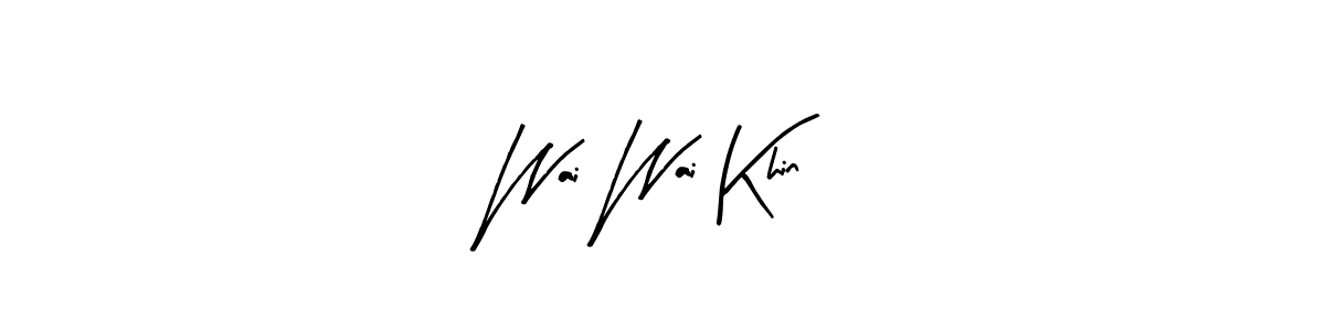 Make a beautiful signature design for name Wai Wai Khin. Use this online signature maker to create a handwritten signature for free. Wai Wai Khin signature style 8 images and pictures png