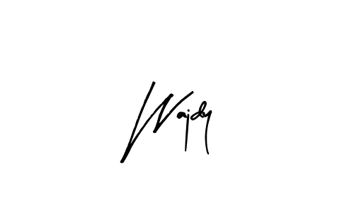 How to make Wajdy signature? Arty Signature is a professional autograph style. Create handwritten signature for Wajdy name. Wajdy signature style 8 images and pictures png