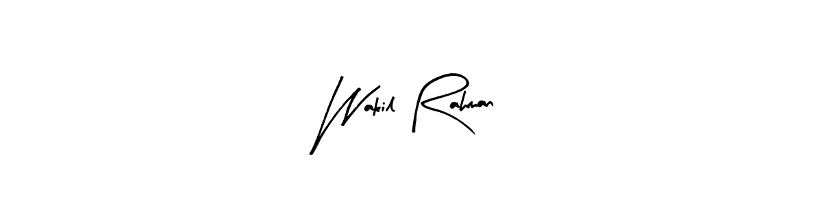 You should practise on your own different ways (Arty Signature) to write your name (Wakil Rahman) in signature. don't let someone else do it for you. Wakil Rahman signature style 8 images and pictures png