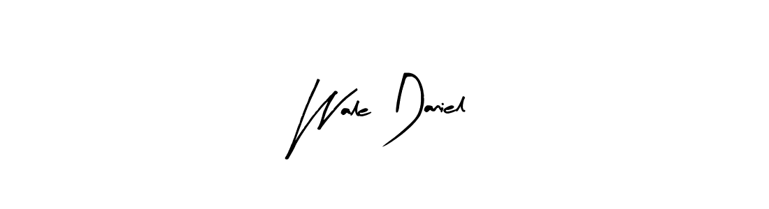 if you are searching for the best signature style for your name Wale Daniel. so please give up your signature search. here we have designed multiple signature styles  using Arty Signature. Wale Daniel signature style 8 images and pictures png