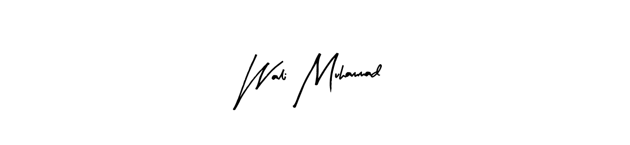 Wali Muhammad stylish signature style. Best Handwritten Sign (Arty Signature) for my name. Handwritten Signature Collection Ideas for my name Wali Muhammad. Wali Muhammad signature style 8 images and pictures png