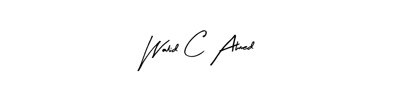 Here are the top 10 professional signature styles for the name Walid C Ahmed. These are the best autograph styles you can use for your name. Walid C Ahmed signature style 8 images and pictures png