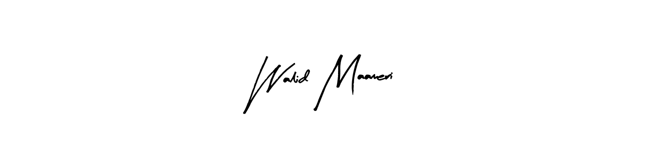 Make a beautiful signature design for name Walid Maameri. Use this online signature maker to create a handwritten signature for free. Walid Maameri signature style 8 images and pictures png