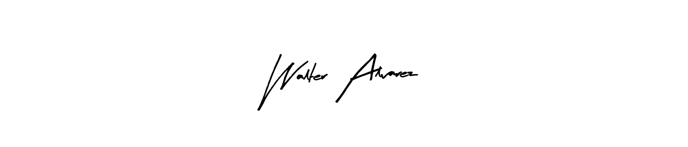 Similarly Arty Signature is the best handwritten signature design. Signature creator online .You can use it as an online autograph creator for name Walter Alvarez. Walter Alvarez signature style 8 images and pictures png