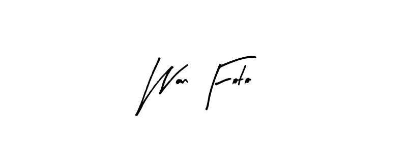 Wan Foto stylish signature style. Best Handwritten Sign (Arty Signature) for my name. Handwritten Signature Collection Ideas for my name Wan Foto. Wan Foto signature style 8 images and pictures png