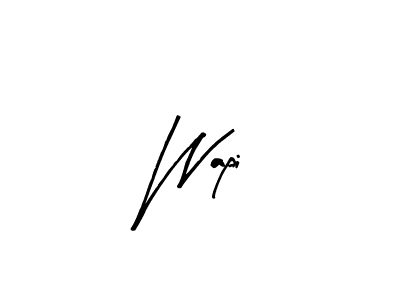 Make a beautiful signature design for name Wapi. With this signature (Arty Signature) style, you can create a handwritten signature for free. Wapi signature style 8 images and pictures png