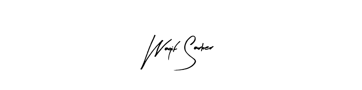 How to make Waqif Sarker signature? Arty Signature is a professional autograph style. Create handwritten signature for Waqif Sarker name. Waqif Sarker signature style 8 images and pictures png