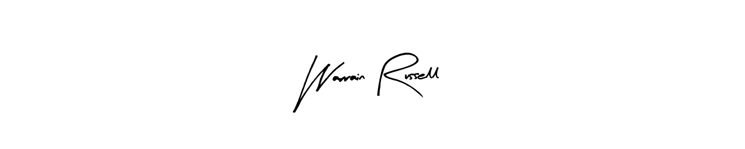 Once you've used our free online signature maker to create your best signature Arty Signature style, it's time to enjoy all of the benefits that Warrain Russell name signing documents. Warrain Russell signature style 8 images and pictures png