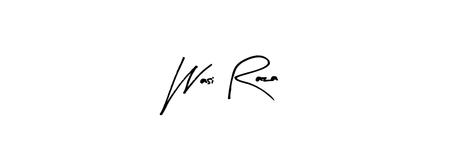 Create a beautiful signature design for name Wasi Raza. With this signature (Arty Signature) fonts, you can make a handwritten signature for free. Wasi Raza signature style 8 images and pictures png