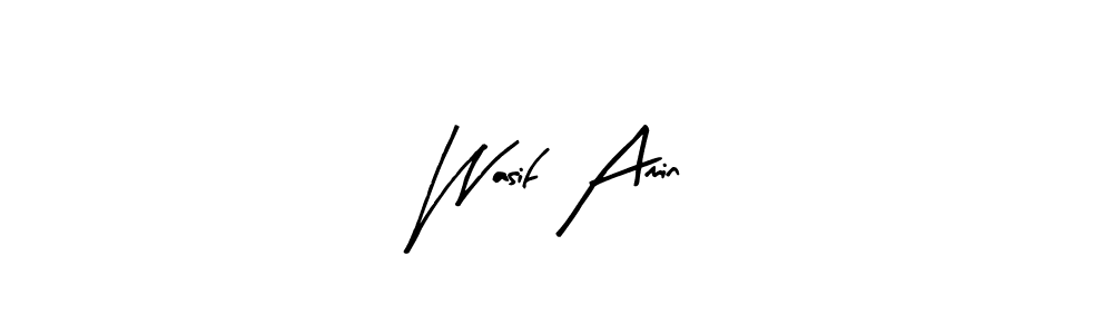 Design your own signature with our free online signature maker. With this signature software, you can create a handwritten (Arty Signature) signature for name Wasif Amin. Wasif Amin signature style 8 images and pictures png