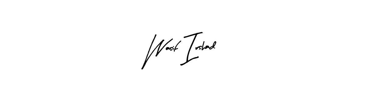 Similarly Arty Signature is the best handwritten signature design. Signature creator online .You can use it as an online autograph creator for name Wasif Irshad. Wasif Irshad signature style 8 images and pictures png