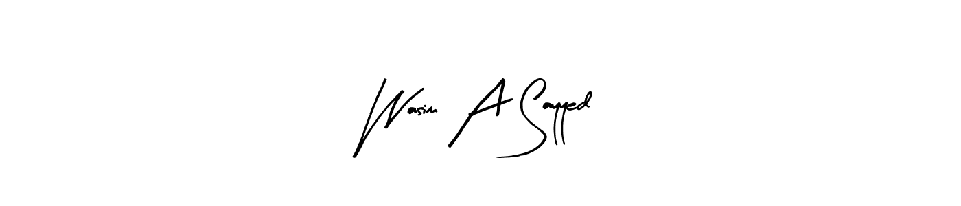 See photos of Wasim A Sayyed official signature by Spectra . Check more albums & portfolios. Read reviews & check more about Arty Signature font. Wasim A Sayyed signature style 8 images and pictures png