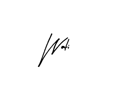 Similarly Arty Signature is the best handwritten signature design. Signature creator online .You can use it as an online autograph creator for name Wati. Wati signature style 8 images and pictures png