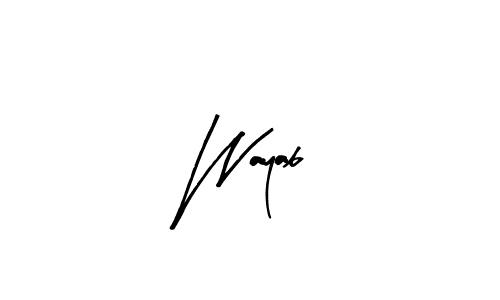 Use a signature maker to create a handwritten signature online. With this signature software, you can design (Arty Signature) your own signature for name Wayab. Wayab signature style 8 images and pictures png
