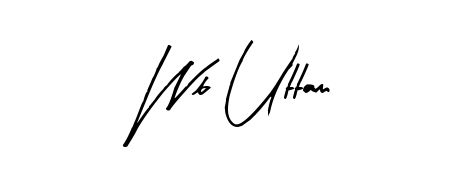 This is the best signature style for the Wb Uttam name. Also you like these signature font (Arty Signature). Mix name signature. Wb Uttam signature style 8 images and pictures png