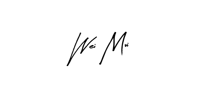 Make a beautiful signature design for name Wei Mui. With this signature (Arty Signature) style, you can create a handwritten signature for free. Wei Mui signature style 8 images and pictures png