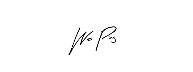 The best way (Arty Signature) to make a short signature is to pick only two or three words in your name. The name Wei Ping include a total of six letters. For converting this name. Wei Ping signature style 8 images and pictures png