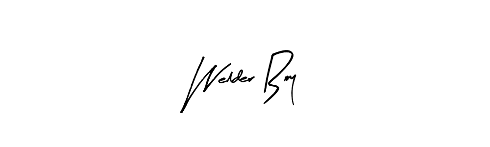 You should practise on your own different ways (Arty Signature) to write your name (Welder Boy) in signature. don't let someone else do it for you. Welder Boy signature style 8 images and pictures png
