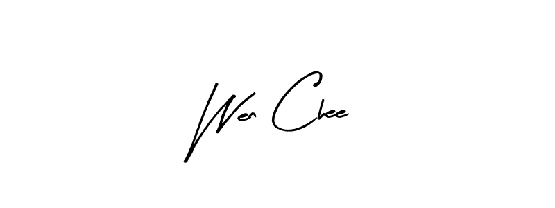 Create a beautiful signature design for name Wen Chee. With this signature (Arty Signature) fonts, you can make a handwritten signature for free. Wen Chee signature style 8 images and pictures png