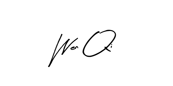 Wen Qi stylish signature style. Best Handwritten Sign (Arty Signature) for my name. Handwritten Signature Collection Ideas for my name Wen Qi. Wen Qi signature style 8 images and pictures png