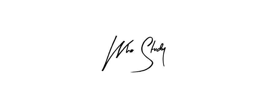 Arty Signature is a professional signature style that is perfect for those who want to add a touch of class to their signature. It is also a great choice for those who want to make their signature more unique. Get Who Study name to fancy signature for free. Who Study signature style 8 images and pictures png