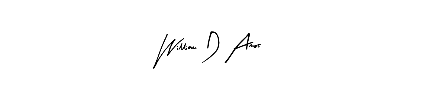 How to Draw William D Amos signature style? Arty Signature is a latest design signature styles for name William D Amos. William D Amos signature style 8 images and pictures png