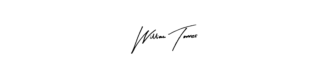 William Torres stylish signature style. Best Handwritten Sign (Arty Signature) for my name. Handwritten Signature Collection Ideas for my name William Torres. William Torres signature style 8 images and pictures png
