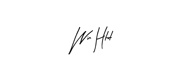 How to make Win Htut name signature. Use Arty Signature style for creating short signs online. This is the latest handwritten sign. Win Htut signature style 8 images and pictures png