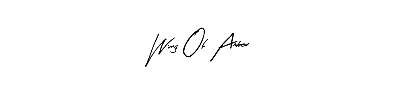 How to make Wings Of Amber signature? Arty Signature is a professional autograph style. Create handwritten signature for Wings Of Amber name. Wings Of Amber signature style 8 images and pictures png