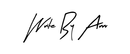 Design your own signature with our free online signature maker. With this signature software, you can create a handwritten (Arty Signature) signature for name Write By Arru. Write By Arru signature style 8 images and pictures png
