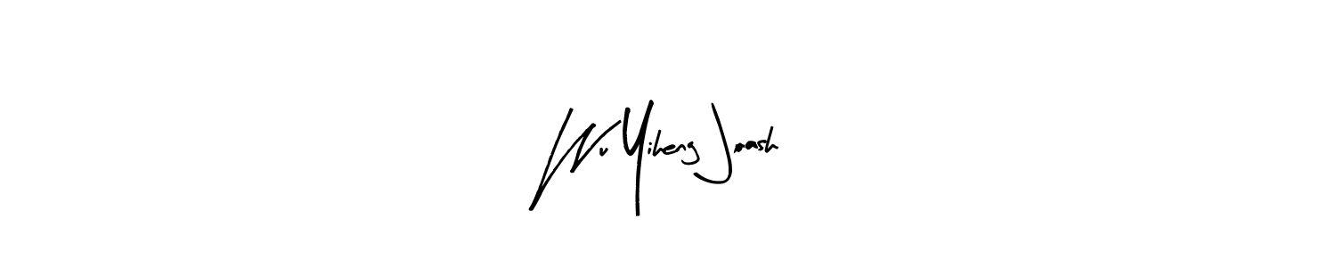 Create a beautiful signature design for name Wu Yiheng Joash. With this signature (Arty Signature) fonts, you can make a handwritten signature for free. Wu Yiheng Joash signature style 8 images and pictures png