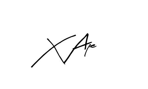 Create a beautiful signature design for name X Ape. With this signature (Arty Signature) fonts, you can make a handwritten signature for free. X Ape signature style 8 images and pictures png