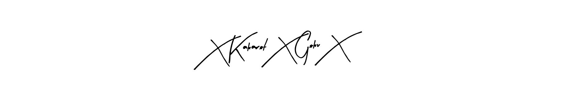 Create a beautiful signature design for name X Kakarot X Goku X. With this signature (Arty Signature) fonts, you can make a handwritten signature for free. X Kakarot X Goku X signature style 8 images and pictures png