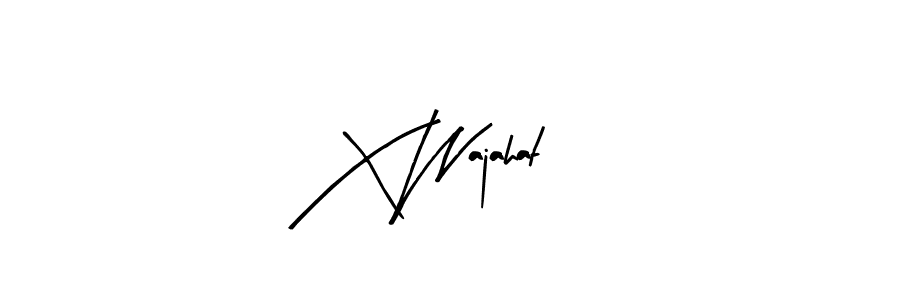 Make a beautiful signature design for name X Wajahat. Use this online signature maker to create a handwritten signature for free. X Wajahat signature style 8 images and pictures png