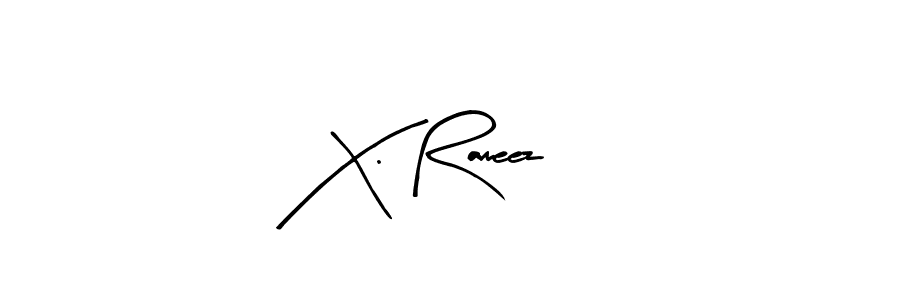 How to Draw X. Rameez signature style? Arty Signature is a latest design signature styles for name X. Rameez. X. Rameez signature style 8 images and pictures png