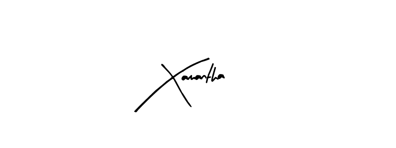 Xamantha stylish signature style. Best Handwritten Sign (Arty Signature) for my name. Handwritten Signature Collection Ideas for my name Xamantha. Xamantha signature style 8 images and pictures png