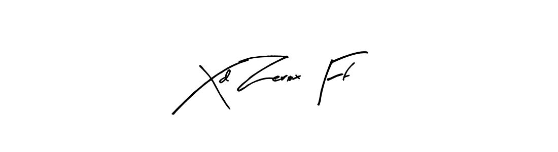 Also we have Xd Zerox Ff name is the best signature style. Create professional handwritten signature collection using Arty Signature autograph style. Xd Zerox Ff signature style 8 images and pictures png