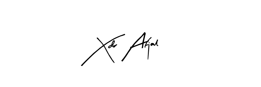 How to make Xdr Afjal signature? Arty Signature is a professional autograph style. Create handwritten signature for Xdr Afjal name. Xdr Afjal signature style 8 images and pictures png