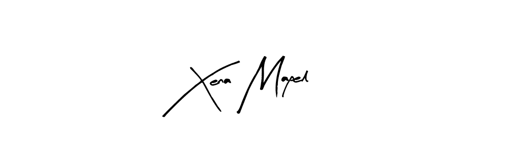The best way (Arty Signature) to make a short signature is to pick only two or three words in your name. The name Xena Mapel include a total of six letters. For converting this name. Xena Mapel signature style 8 images and pictures png