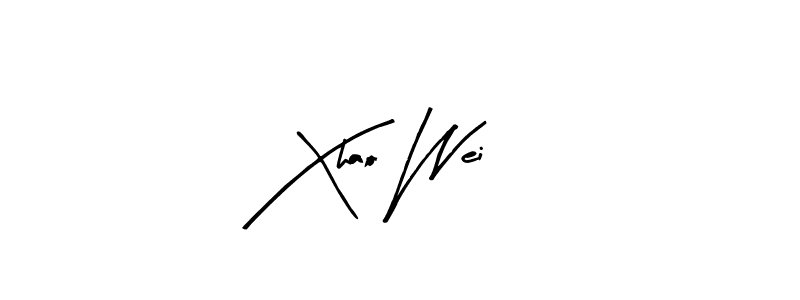 Design your own signature with our free online signature maker. With this signature software, you can create a handwritten (Arty Signature) signature for name Xhao Wei. Xhao Wei signature style 8 images and pictures png