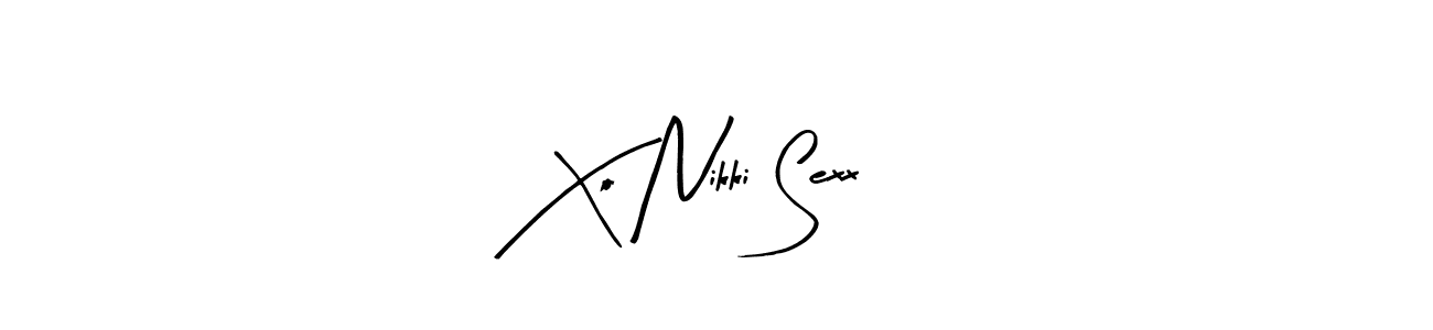 Design your own signature with our free online signature maker. With this signature software, you can create a handwritten (Arty Signature) signature for name Xo Nikki Sexx. Xo Nikki Sexx signature style 8 images and pictures png