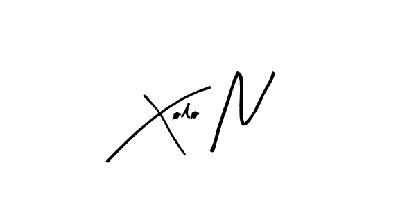 Arty Signature is a professional signature style that is perfect for those who want to add a touch of class to their signature. It is also a great choice for those who want to make their signature more unique. Get Xolo N name to fancy signature for free. Xolo N signature style 8 images and pictures png