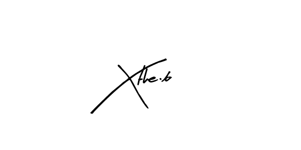Make a beautiful signature design for name Xthe.b. With this signature (Arty Signature) style, you can create a handwritten signature for free. Xthe.b signature style 8 images and pictures png