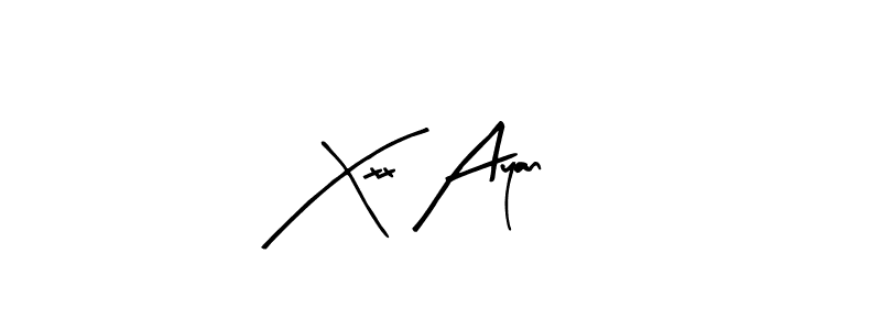 Arty Signature is a professional signature style that is perfect for those who want to add a touch of class to their signature. It is also a great choice for those who want to make their signature more unique. Get Xxx Ayan name to fancy signature for free. Xxx Ayan signature style 8 images and pictures png