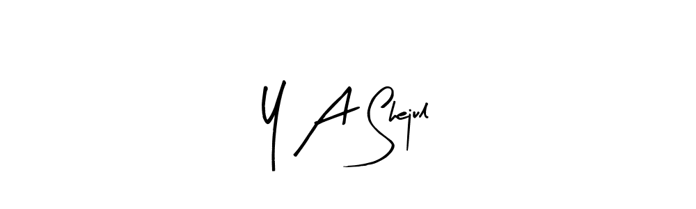 Make a beautiful signature design for name Y A Shejul. Use this online signature maker to create a handwritten signature for free. Y A Shejul signature style 8 images and pictures png