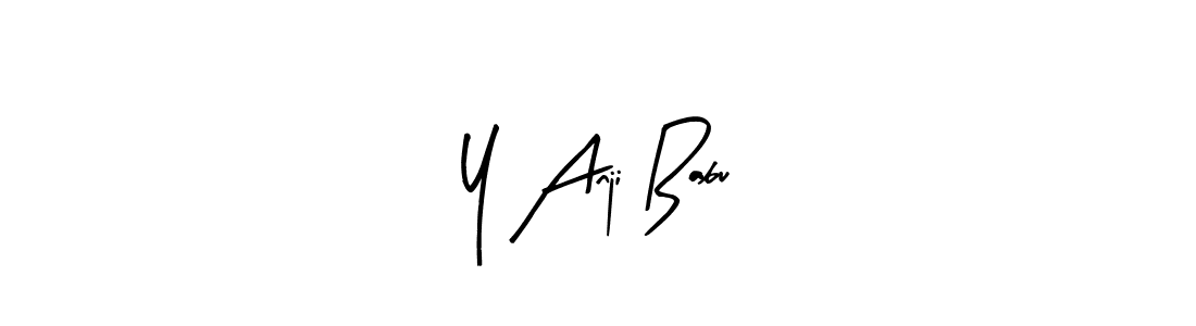 Use a signature maker to create a handwritten signature online. With this signature software, you can design (Arty Signature) your own signature for name Y Anji Babu. Y Anji Babu signature style 8 images and pictures png
